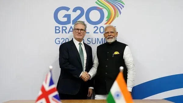 भारत और ब्रिटेन के बीच बहुप्रतीक्षित फ्री ट्रेड एग्रीमेंट (FTA) की घोषणा