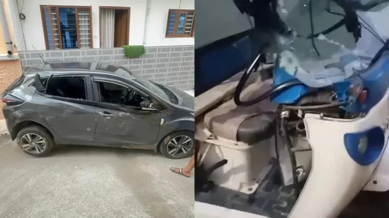 देहरादून की नवादा कॉलोनी में हाथियों का तांडव, गाड़ियों और घरों को पहुंचाया भारी नुकसान