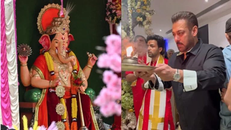 सलमान खान के घर गूंजा गणपति बप्पा मोरया, फैमिली संग की गणेश आरती का वीडियो वायरल