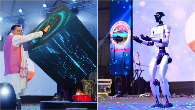 ‘देवभूमि रजत उत्सव’ में रोबोट की एंट्री ने खींचा सबका ध्यान, कुंभ कार्यों में गड़बड़ी पर बोले सीएम धामी
