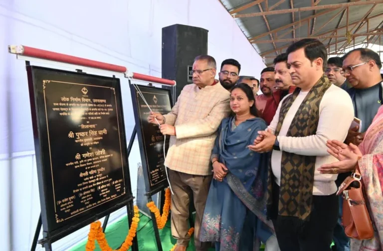 मसूरी विधानसभा क्षेत्र में रुपये 617 लाख की लागत के विकास कार्यों का श्रीगणेश करते कैबिनेट मंत्री