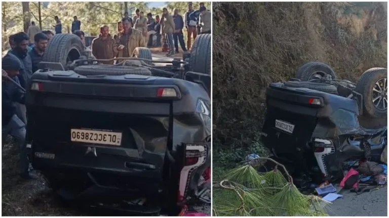 उत्तराखंड में दर्दनाक सड़क हादसा: दिल्ली से आए दंपति की मौत, बेटा गंभीर रूप से घायल