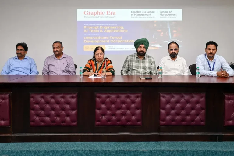 वन विभाग कर्मियों को ग्राफिक एरा में एआई की ट्रेनिंग, ChatGPT और Gemini के व्यावहारिक उपयोग पर फोकस