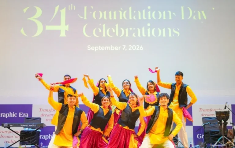 देहरादून- ग्राफिक एरा के 34वें स्थापना दिवस पर 585 शिक्षक-कर्मचारी सम्मानित